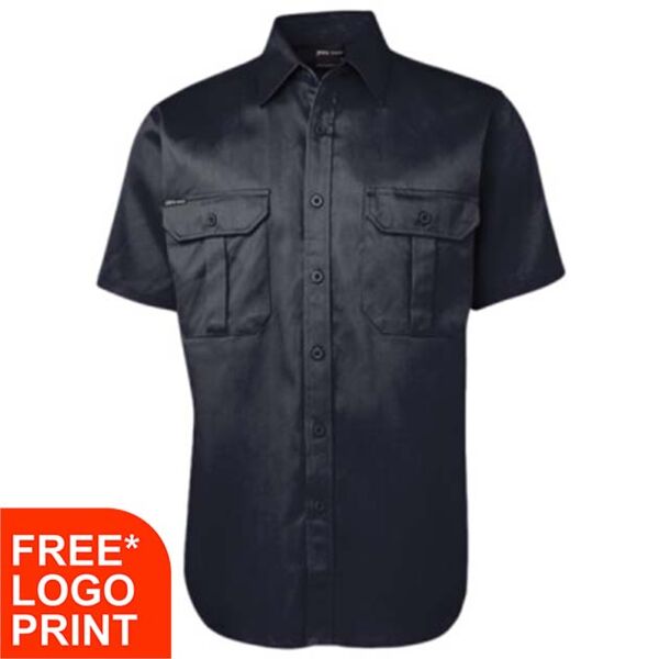 Mens Short Sleeve 190G Work Shirt Thumbnail