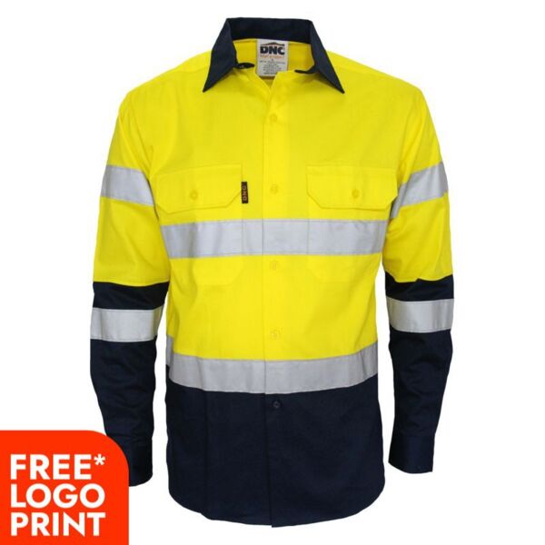 Mens HiVis 2 Tone Biomotion Taped Shirt Thumbnail