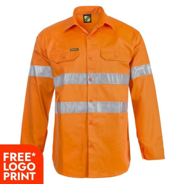 Mens Long Sleeve Shirt With CSR Tape Thumbnail