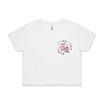 No Flowers Cropped T-shirt Thumbnail
