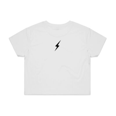 FLASHER Basic Cropped T-shirt - White Thumbnail